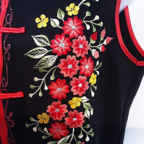 Authentic Elegant Asian "Ao Dai"  2 Piece Tunic Outfit - Picture 3 of 9